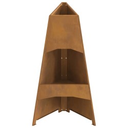 Foyer Pyramid 50x45x95 cm en Acier Résistant aux Intempéries 