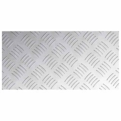 Plaques d'aluminium 4 pcs antidérapantes 40x20 cm 