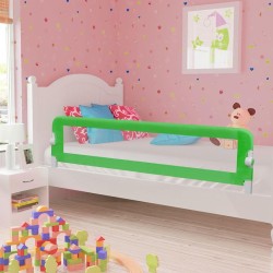 Barrière de sécurité de lit d'enfant Vert 180x42 cm Polyester 