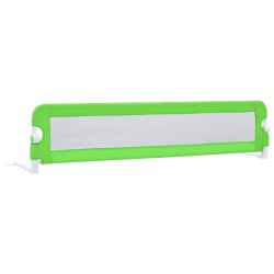 Barrière de sécurité de lit d'enfant Vert 180x42 cm Polyester 