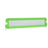 Barrière de sécurité de lit d'enfant Vert 180x42 cm Polyester 