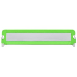 Barrière de sécurité de lit d'enfant Vert 180x42 cm Polyester 