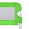 Barrière de sécurité de lit d'enfant Vert 180x42 cm Polyester 