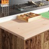 Armoire de rangement de garage vieux bois 60x51x85 cm bois pin 