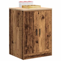 Armoire de rangement de garage vieux bois 60x51x85 cm bois pin 