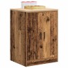 Armoire de rangement de garage vieux bois 60x51x85 cm bois pin 