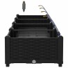 Jardinières de jardin 1 pc Noir 160 x 40 x 22 cm Plastique 