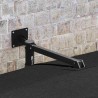 Parasol de Jardin Murale Noir 247 cm 