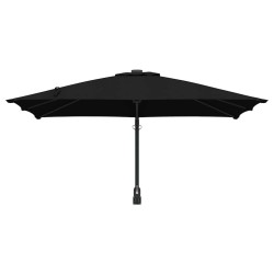 Parasol de Jardin Murale Noir 247 cm 
