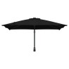 Parasol de Jardin Murale Noir 247 cm 