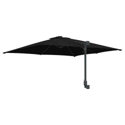 Parasol de Jardin Murale Noir 247 cm 