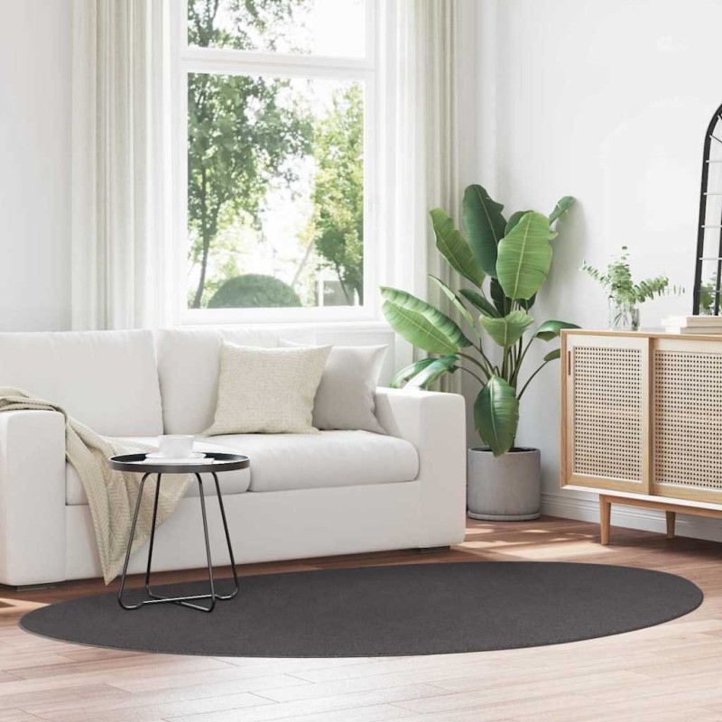 Tapis Anthracite 160 x 230 cm Polypropylène 