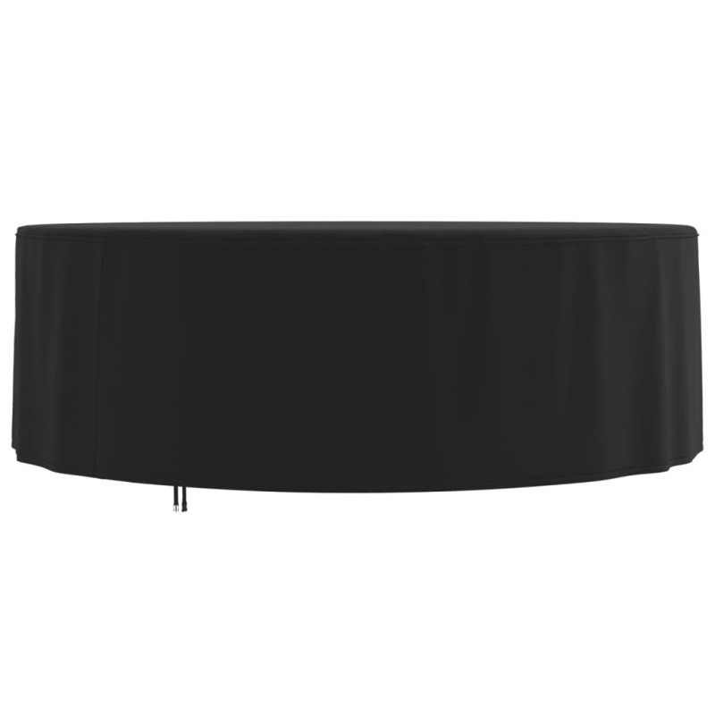 Housse de salon de jardin rond noir Ø 244x71 cm oxford 420D 