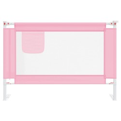 Barrière de sécurité de lit d'enfant Rose 100x25 cm Tissu 