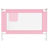 Barrière de sécurité de lit d'enfant Rose 100x25 cm Tissu 