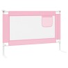 Barrière de sécurité de lit d'enfant Rose 100x25 cm Tissu 
