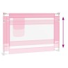Barrière de sécurité de lit d'enfant Rose 100x25 cm Tissu 