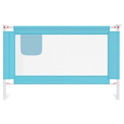 Barrière de sécurité de lit d'enfant Bleu 120x25 cm Tissu 