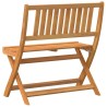Banc de jardin pliant 80x46x85 cm en bois massif d'acacia 