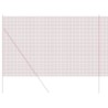Clôture en fil soudé rouge 1,5 x 25 m en acier 