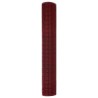 Clôture en fil soudé rouge 1,5 x 25 m en acier 