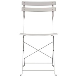 Chaises d'extérieur Beige Métal Standard Pliable 