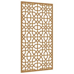 Décoration murale jardin 105x55cm acier corten design mauresque 