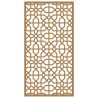 Décoration murale jardin 105x55cm acier corten design mauresque 