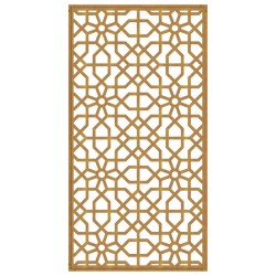 Décoration murale jardin 105x55cm acier corten design mauresque 