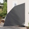 Écran de confidentialité pour balcon Noir 210 x 210 cm tissu 