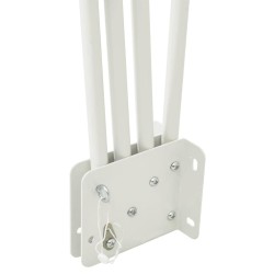 Écran de confidentialité pour balcon Blanc 210 x 210 cm tissu 