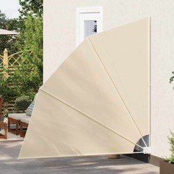 Écran de confidentialité pour balcon Beige 210 x 210 cm tissu 