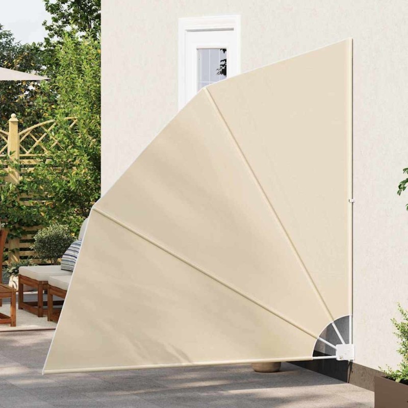 Écran de confidentialité pour balcon Beige 210 x 210 cm tissu 