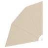 Écran de confidentialité pour balcon Beige 210 x 210 cm tissu 