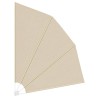 Écran de confidentialité pour balcon Beige 210 x 210 cm tissu 