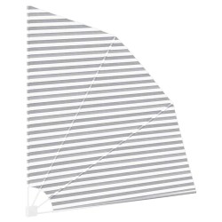Écran de confidentialité pour balcon Anthracite et blanc 