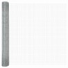 Kit de poteaux de clôture Set de 2 Acier galvanisé 10 x 1 m 