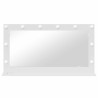 Miroir de maquillage avec lumières LED Blanc 100x55x18 cm 
