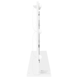 Miroir de maquillage avec lumières LED Blanc 100x55x18 cm 