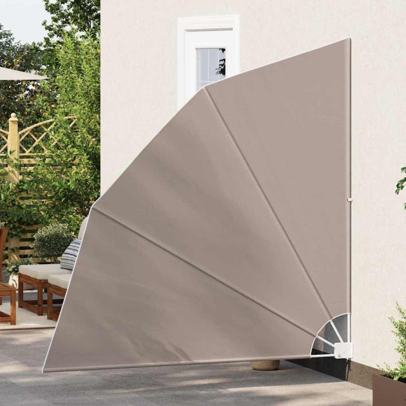 Écran de confidentialité pour balcon Taupe 210 x 210 cm tissu 