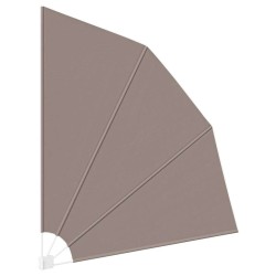 Écran de confidentialité pour balcon Taupe 210 x 210 cm tissu 