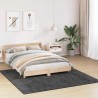 Tapis shaggy avec support en latex gris foncé 200x200 cm 