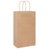 Sacs en papier 250 pcs avec poignées marron 21x11x36 cm 
