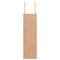 Sacs en papier 250 pcs avec poignées marron 21x11x36 cm 