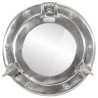 Miroir en forme de hublot mural Ø23 cm aluminium et verre 