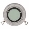 Miroir en forme de hublot mural Ø23 cm aluminium et verre 
