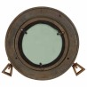 Miroir en forme de porthole mural Ø23 cm aluminium et verre 
