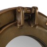 Miroir en forme de porthole mural Ø23 cm aluminium et verre 