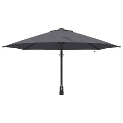 Parasol mural avec LEDs anthracite 248 cm 