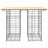 Banc de jardin design de gabion 100x70x72 cm bois massif de pin 